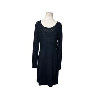 London Times black long sleeves sweater dress size XL